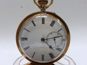 Reloj de Bolsillo para Caballero, Saboneta y Remontoir. Oro 18k. Ca. 1875
