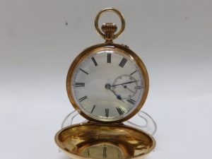 Reloj de Bolsillo para Caballero, Saboneta y Remontoir. Oro 18k. Ca. 1875