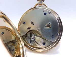 Reloj de Bolsillo para Caballero, Saboneta y Remontoir. Oro 18k. Ca. 1875