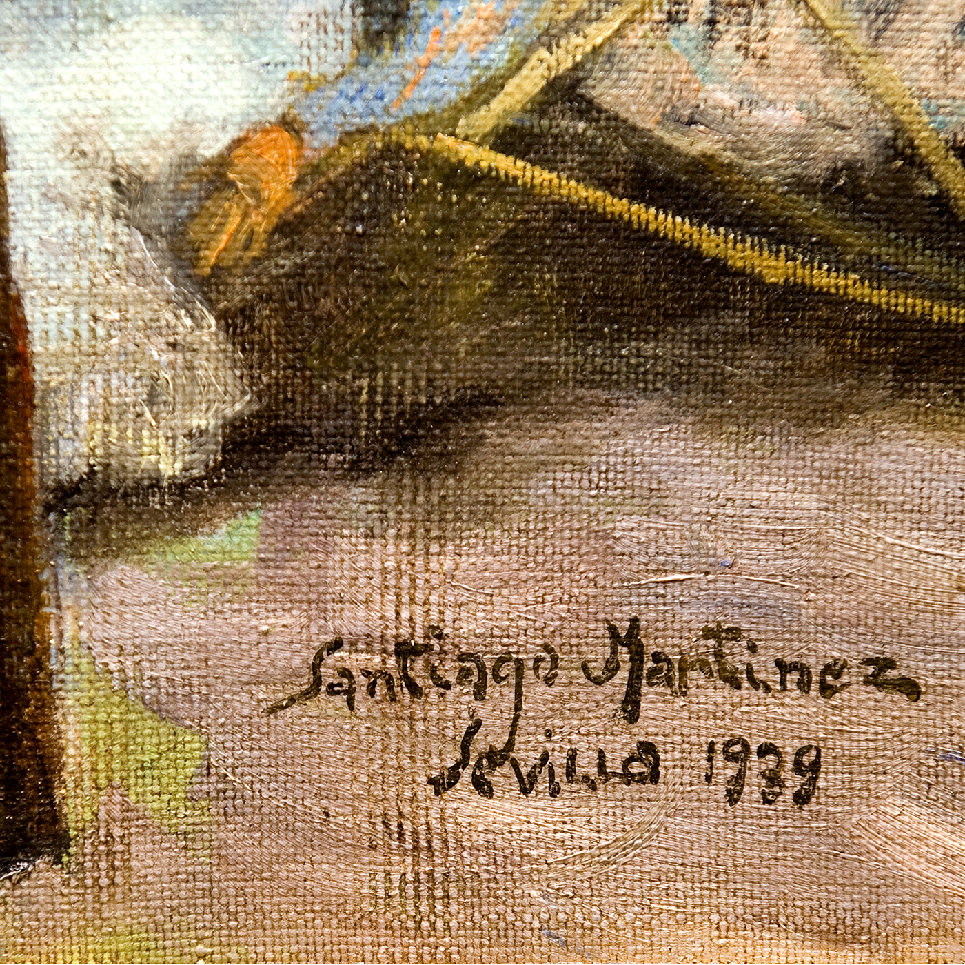 Santiago Martínez Martín. Óleo sobre lienzo. "La Siesta". Santiago Martínez Martín. Óleo sobre lienzo. "La Siesta".