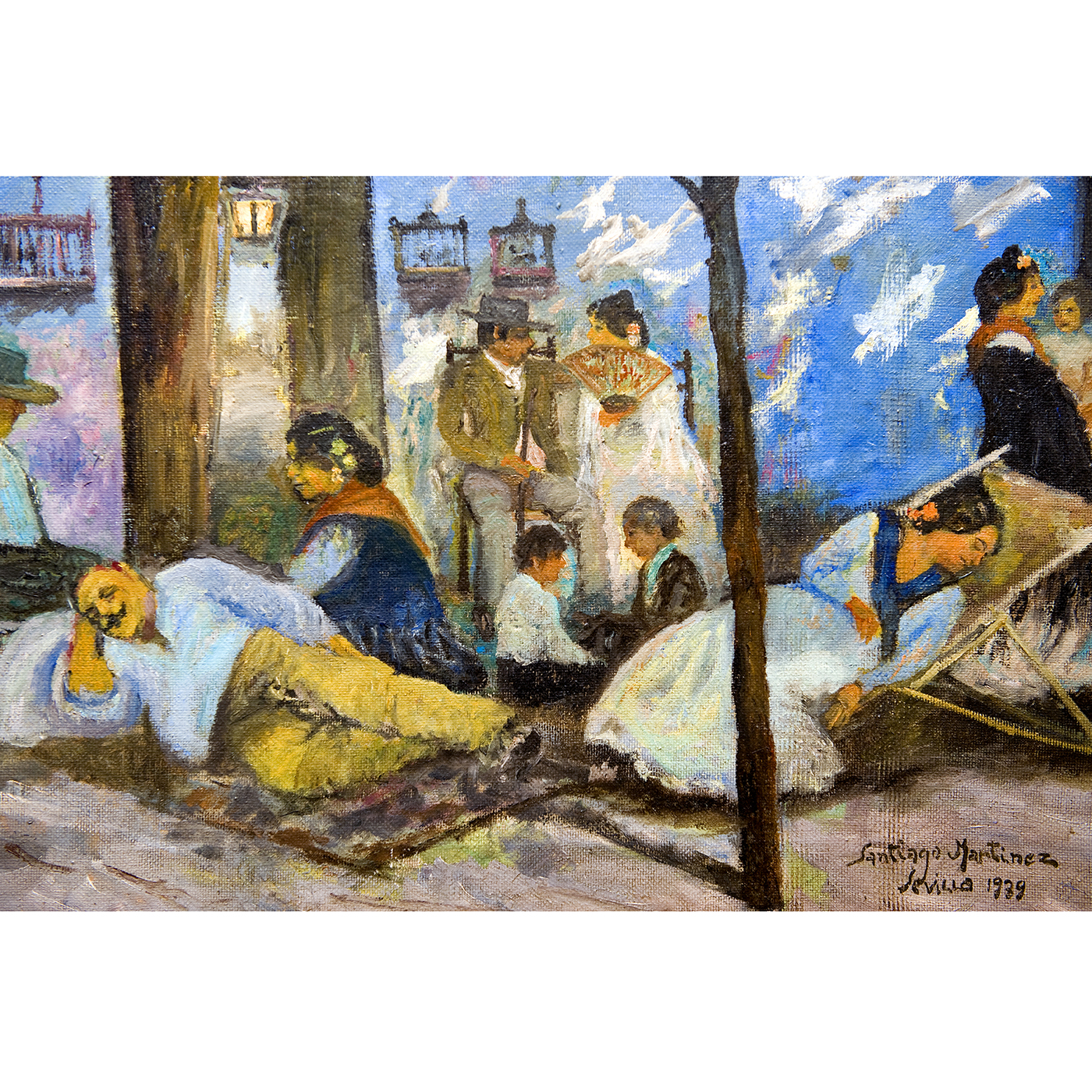Santiago Martínez Martín. Óleo sobre lienzo. "La Siesta". Santiago Martínez Martín. Óleo sobre lienzo. "La Siesta".