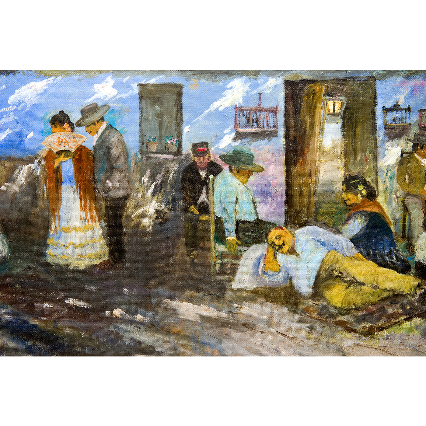 Santiago Martínez Martín. Óleo sobre lienzo. "La Siesta". Santiago Martínez Martín. Óleo sobre lienzo. "La Siesta".