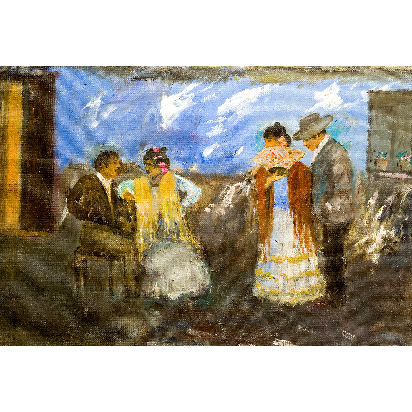 Santiago Martínez Martín. Óleo sobre lienzo. "La Siesta". Santiago Martínez Martín. Óleo sobre lienzo. "La Siesta".