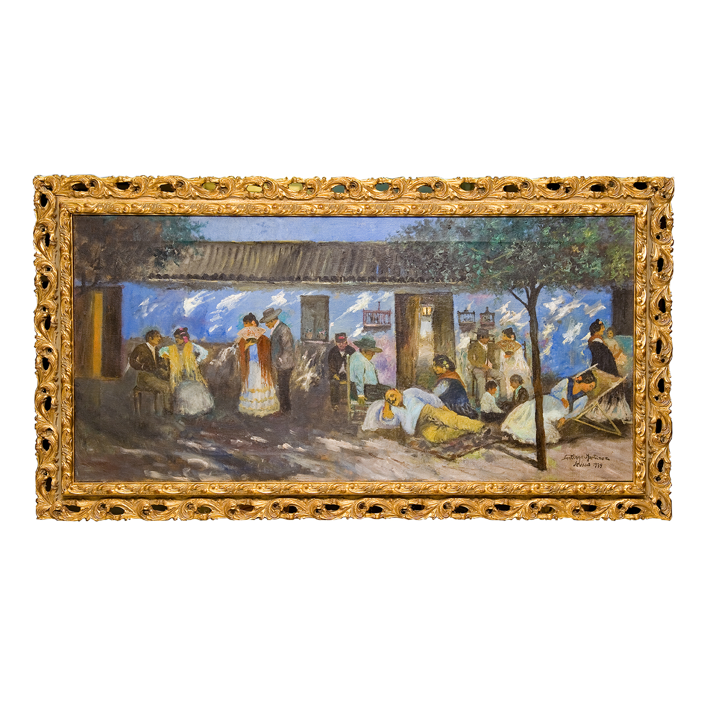 Santiago Martínez Martín. Óleo sobre lienzo. "La Siesta". Santiago Martínez Martín. Óleo sobre lienzo. "La Siesta".