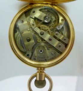 Tiffany (New York). Reloj de bolsillo. Alta colección. Circa 1845-1850.Oro 18k.