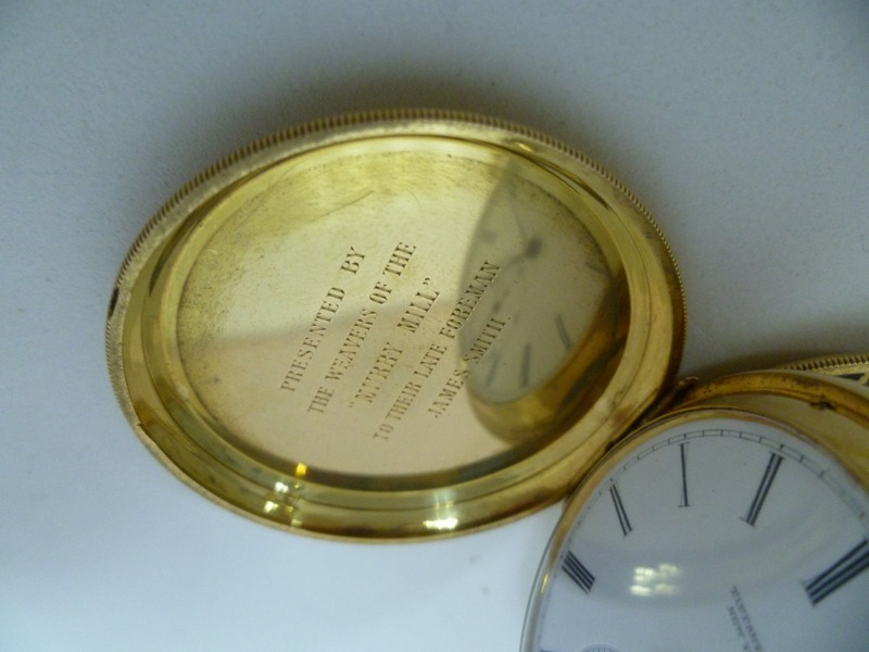 Tiffany (New York). Reloj de bolsillo. Alta colección. Circa 1845-1850.Oro 18k.