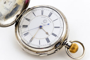 Wilson And Wilson (Londres). Reloj Cronómetro de Bolsillo, saboneta y Remontoir. Año 1898.