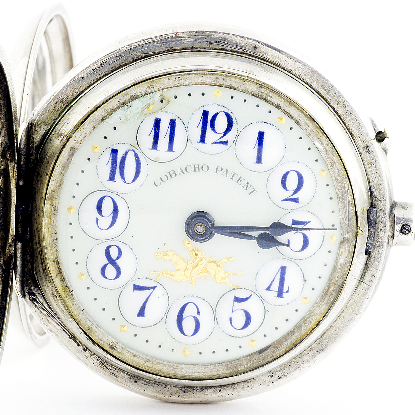 COBACHO PATENT. Reloj suizo de Bolsillo, saboneta y remontoir. Suiza, ca. 1900. COBACHO PATENT. Reloj suizo de Bolsillo, saboneta y remontoir. Suiza, ca. 1900.
