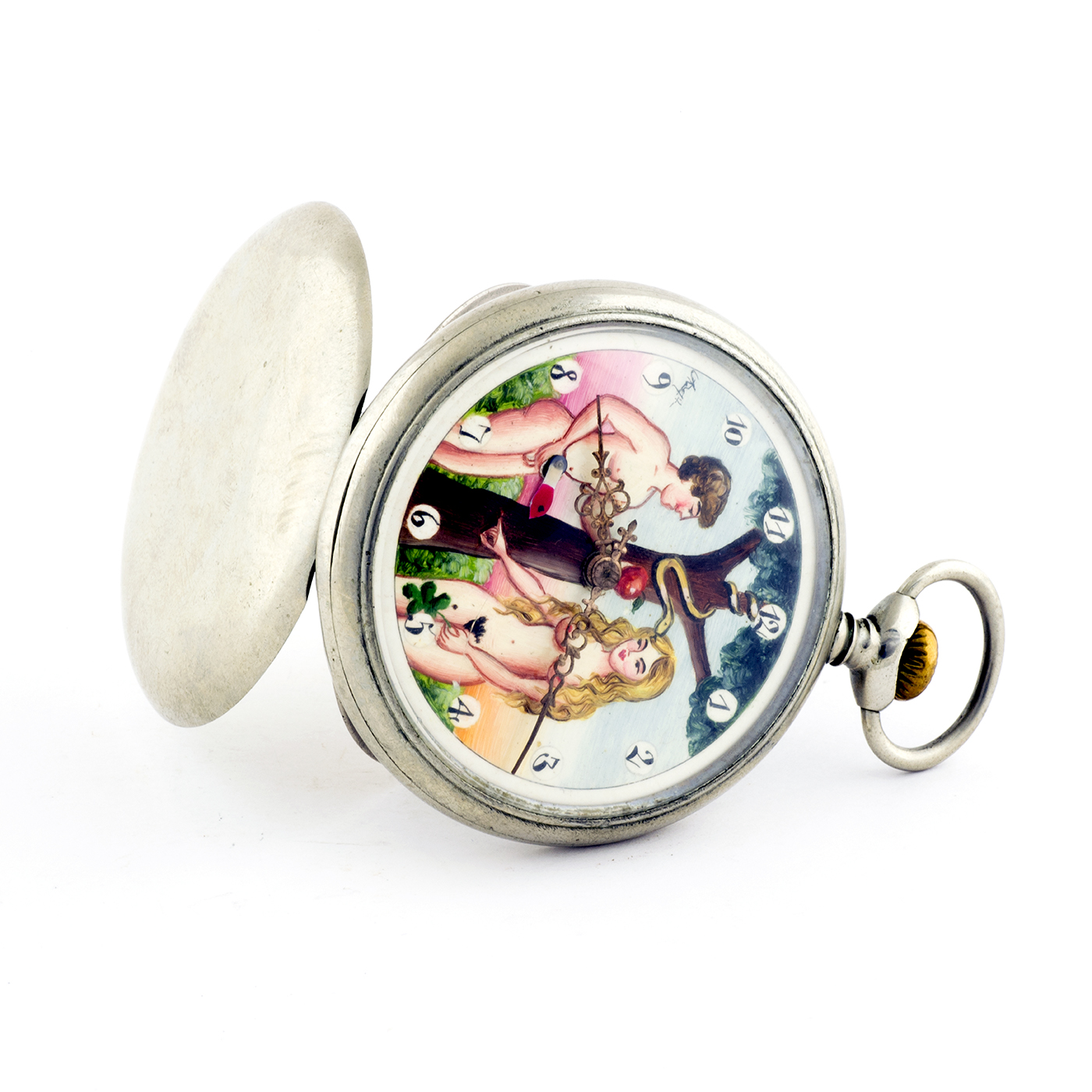 DOXA. Reloj de bolsillo, lepine y remontoir. Automatón. Ca. 1906. DOXA. Reloj de bolsillo, lepine y remontoir. Automatón. Ca. 1906.
