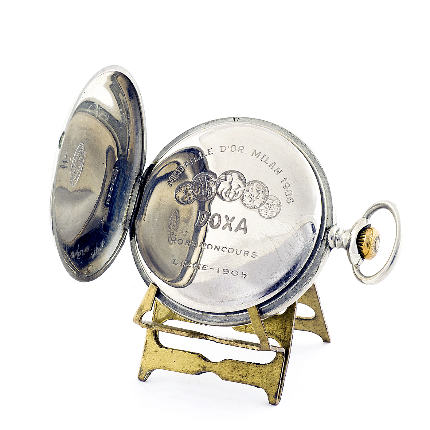 DOXA. Reloj de bolsillo, lepine y remontoir. Automatón. Ca. 1906. DOXA. Reloj de bolsillo, lepine y remontoir. Automatón. Ca. 1906.