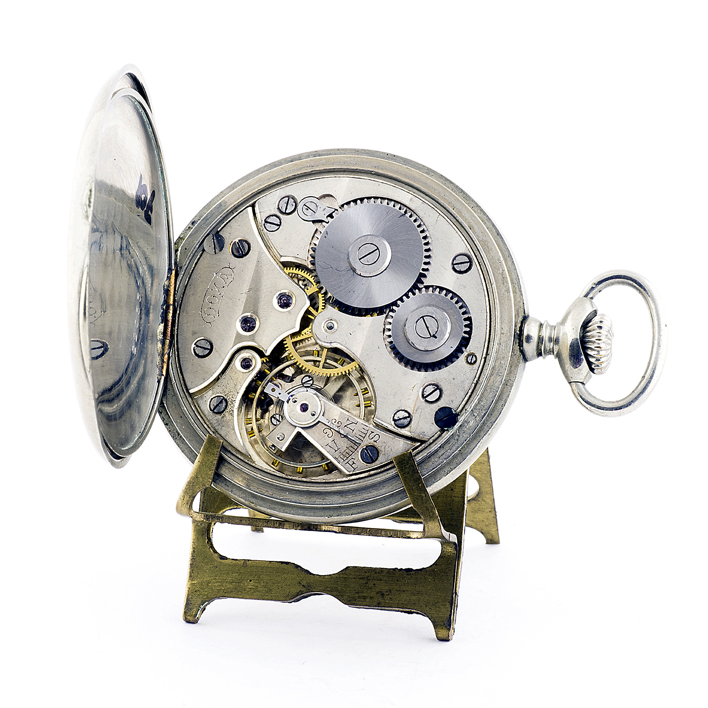 DOXA. Reloj de bolsillo, lepine y remontoir. Automatón. Ca. 1925. DOXA. Reloj de bolsillo, lepine y remontoir. Automatón. Ca. 1925.