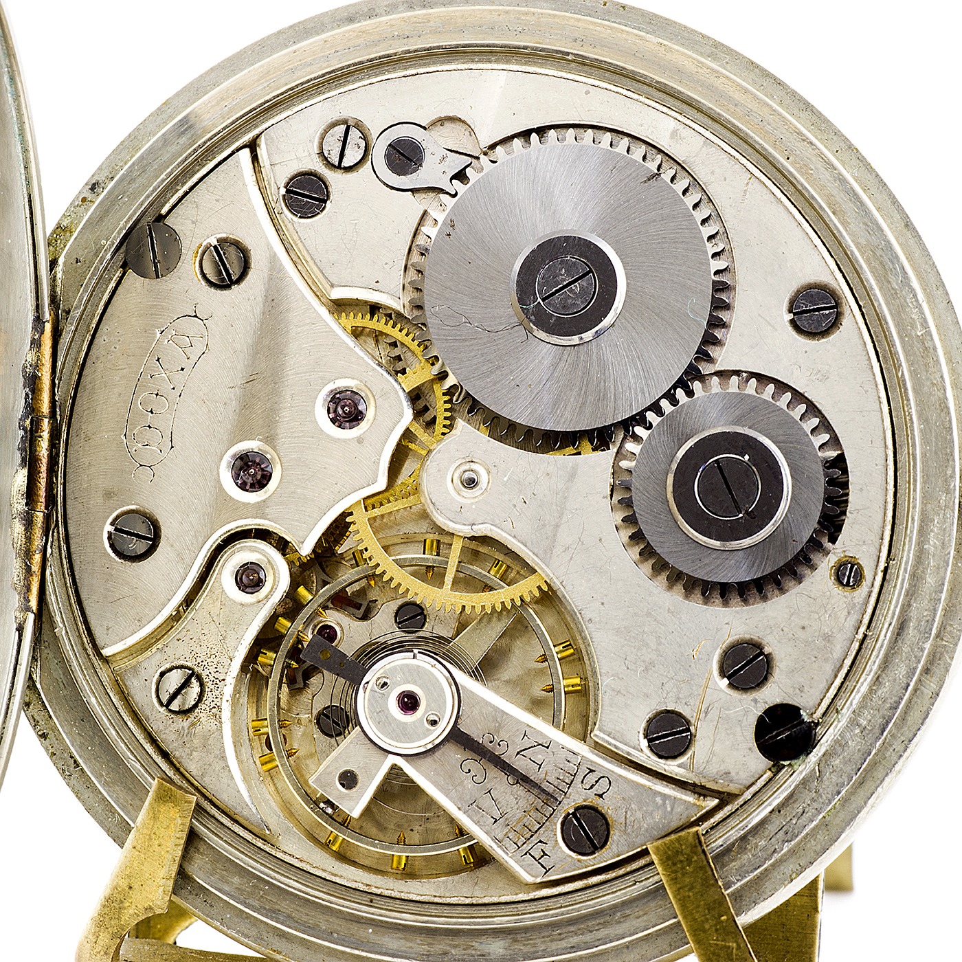DOXA. Reloj de bolsillo, lepine y remontoir. Automatón. Ca. 1925. DOXA. Reloj de bolsillo, lepine y remontoir. Automatón. Ca. 1925.