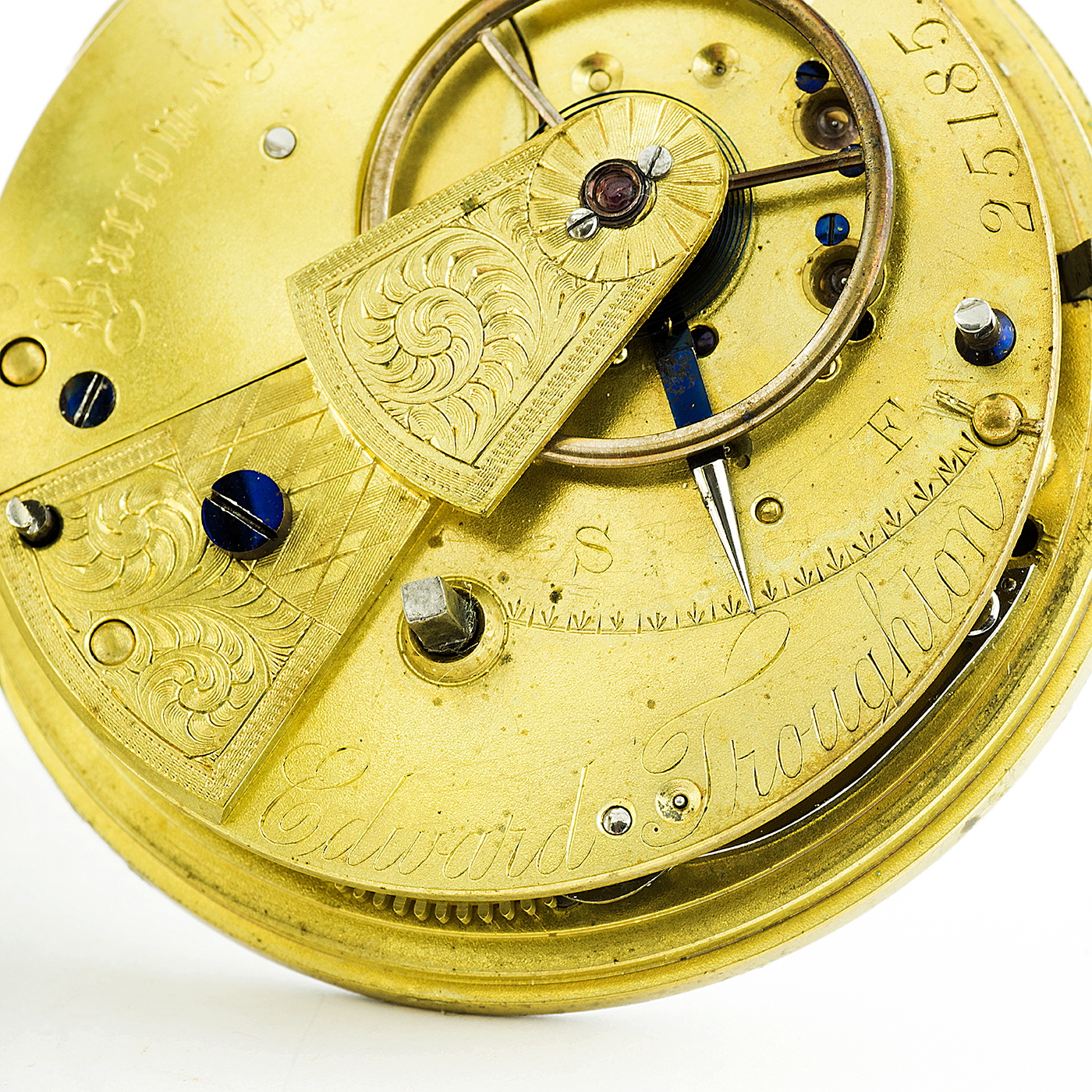 Edward Troughton. Reloj de Bolsillo para caballero, lepine, Half Fuseé (Semicatalino). England, 1880. Edward Troughton. Reloj de Bolsillo para caballero, lepine, Half Fuseé (Semicatalino). England, 1880.