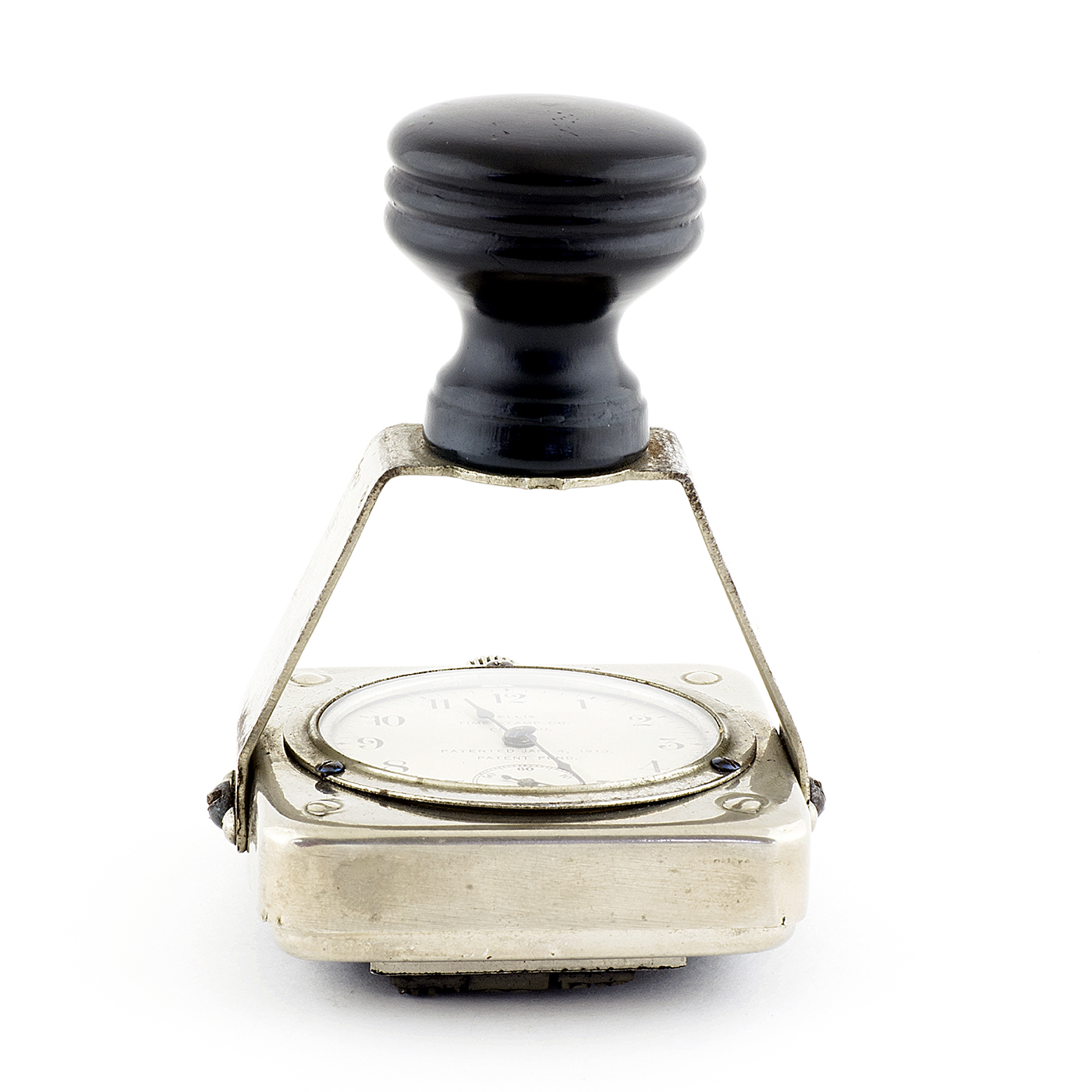 ELLIS TIME STAMP Co. Reloj Tampón de sobremesa, lepine y remontoir. USA, Ca. 1910. ELLIS TIME STAMP Co. Reloj Tampón de sobremesa, lepine y remontoir. USA, Ca. 1910.