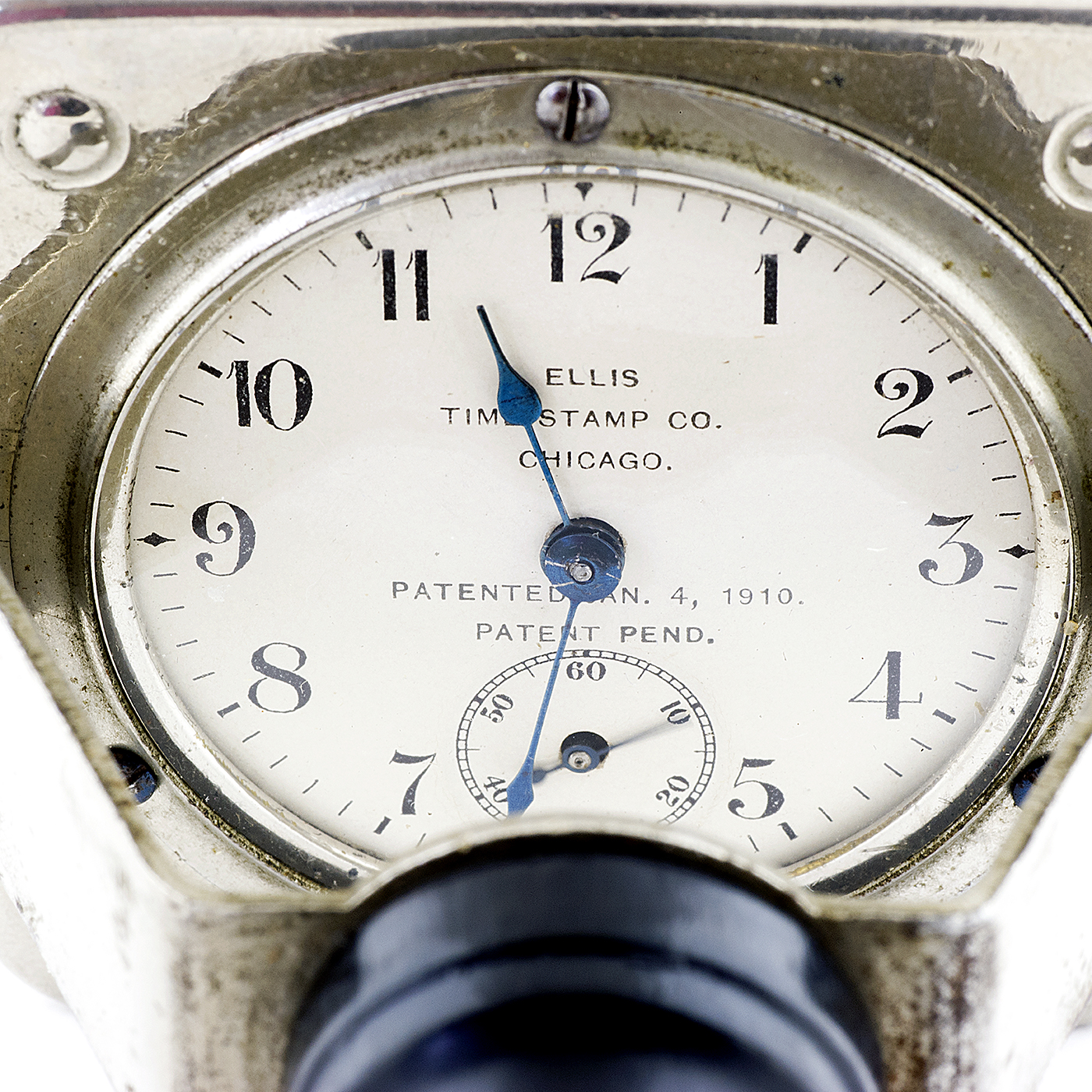 ELLIS TIME STAMP Co. Reloj Tampón de sobremesa, lepine y remontoir. USA, Ca. 1910. ELLIS TIME STAMP Co. Reloj Tampón de sobremesa, lepine y remontoir. USA, Ca. 1910.