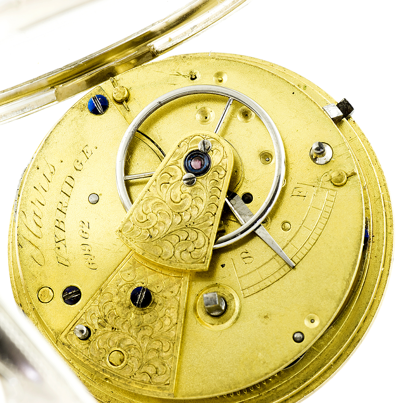Harris (Uxbridge). Reloj de Bolsillo para caballero, lepine, Half Fuseé (Semicatalino). England, ca. 1800. Harris (Uxbridge). Reloj de Bolsillo para caballero, lepine, Half Fuseé (Semicatalino). England, ca. 1800.