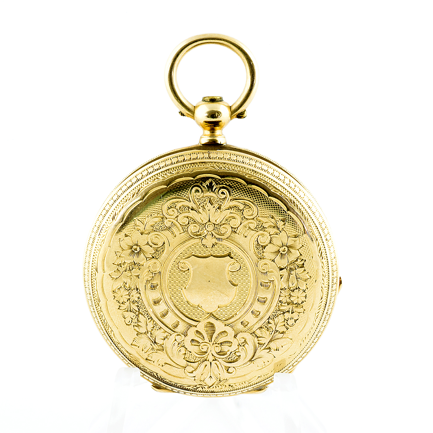 J.N. Reloj Suizo de Colgar, lepine. Suiza, ca. 1890. Oro 18k. J.N. Reloj Suizo de Colgar, lepine. Suiza, ca. 1890. Oro 18k.