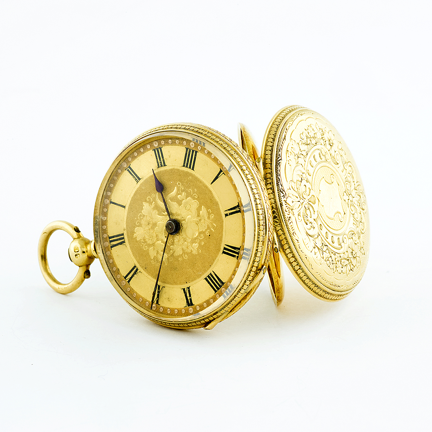 J.N. Reloj Suizo de Colgar, lepine. Suiza, ca. 1890. Oro 18k. J.N. Reloj Suizo de Colgar, lepine. Suiza, ca. 1890. Oro 18k.