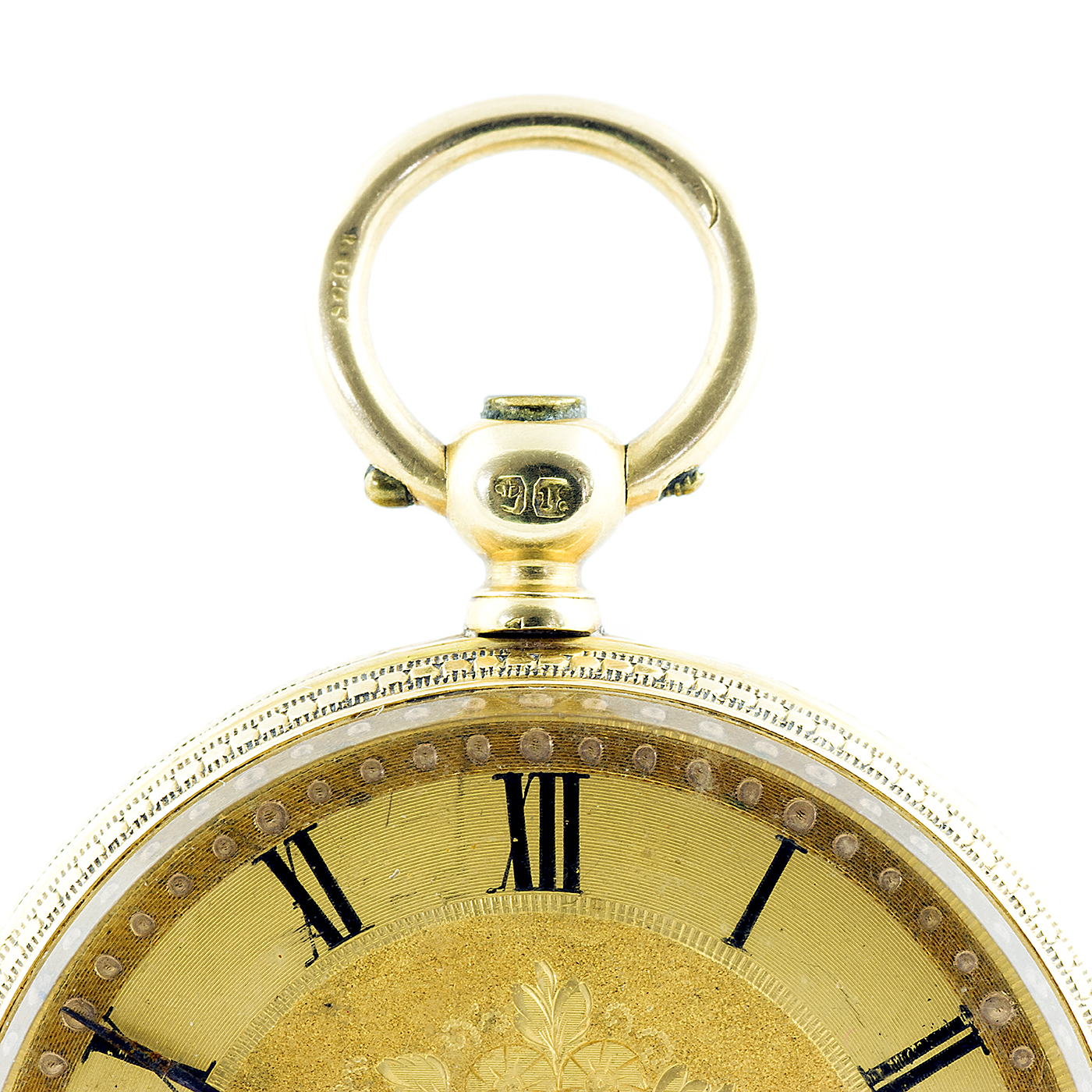 J.N. Reloj Suizo de Colgar, lepine. Suiza, ca. 1890. Oro 18k. J.N. Reloj Suizo de Colgar, lepine. Suiza, ca. 1890. Oro 18k.