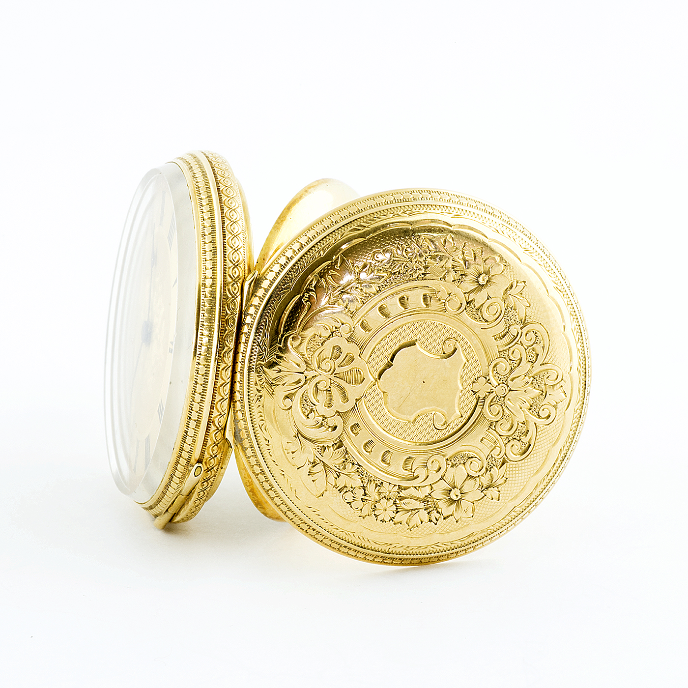 J.N. Reloj Suizo de Colgar, lepine. Suiza, ca. 1890. Oro 18k. J.N. Reloj Suizo de Colgar, lepine. Suiza, ca. 1890. Oro 18k.