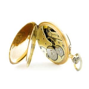 Longines. Reloj de bolsillo, lepine y remontoir. Ca. 1899. Oro 18k.