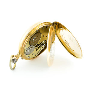 Longines. Reloj de bolsillo, lepine y remontoir. Ca. 1899. Oro 18k.