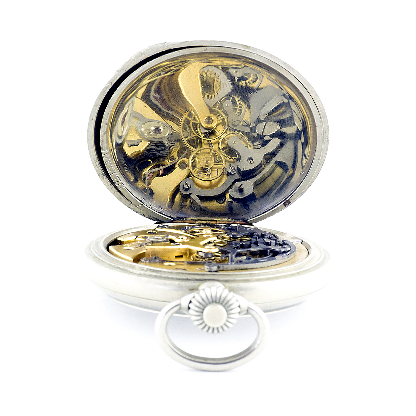 Reloj-Cronómetro Suizo, Lepine y remontoir. Suiza, ca. 1900. Reloj-Cronómetro Suizo, Lepine y remontoir. Suiza, ca. 1900.