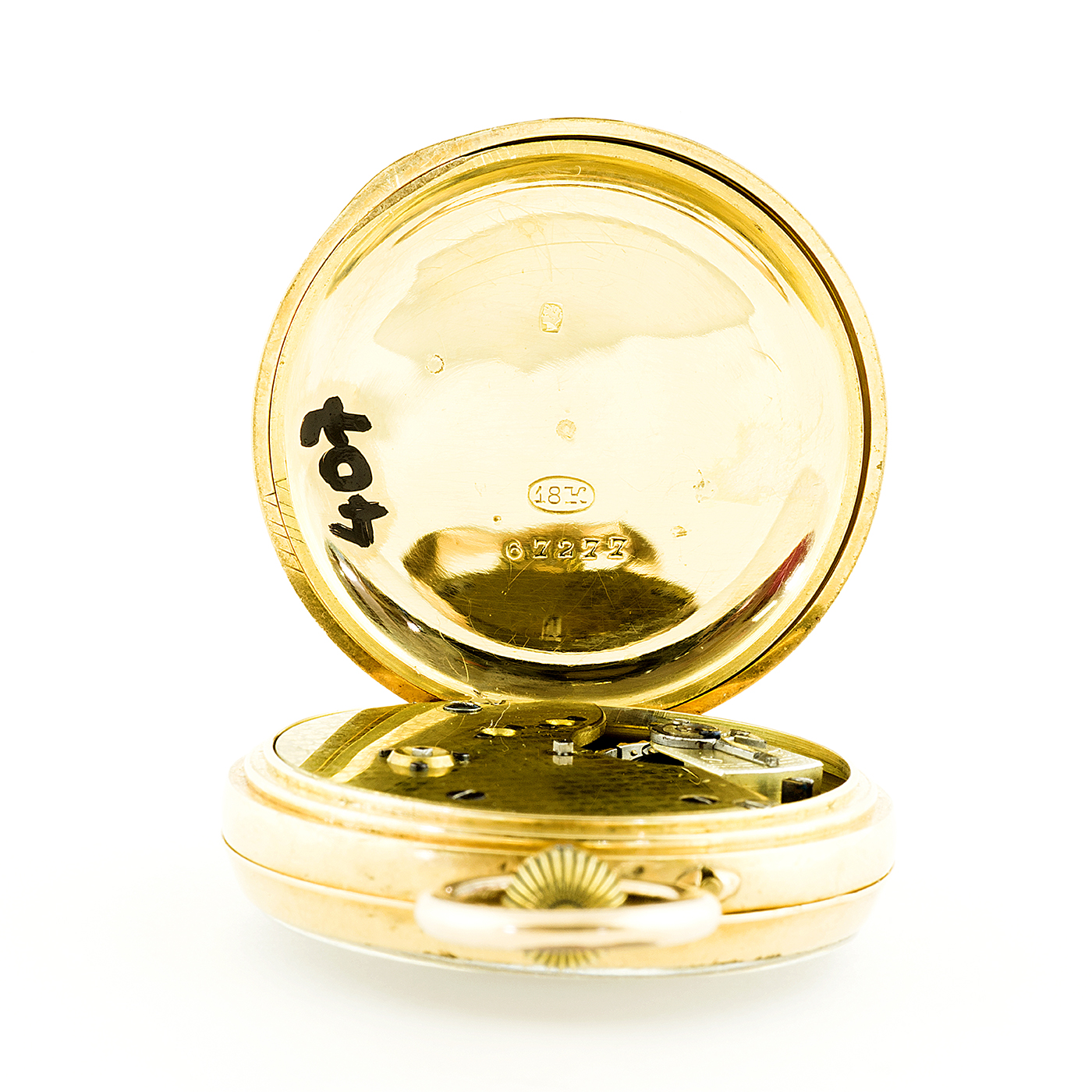 Reloj de Bolsillo-colgar, lepine y remontoir. Oro 18k. Suiza, ca. 1900. Reloj de Bolsillo-colgar, lepine y remontoir. Oro 18k. Suiza, ca. 1900.