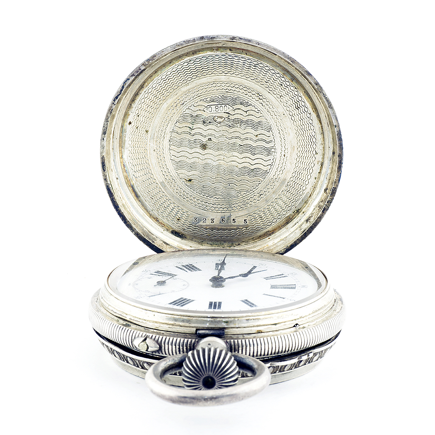 Reloj suizo de Bolsillo, saboneta y remontoir. Suiza, ca. 1870. Reloj suizo de Bolsillo, saboneta y remontoir. Suiza, ca. 1870.