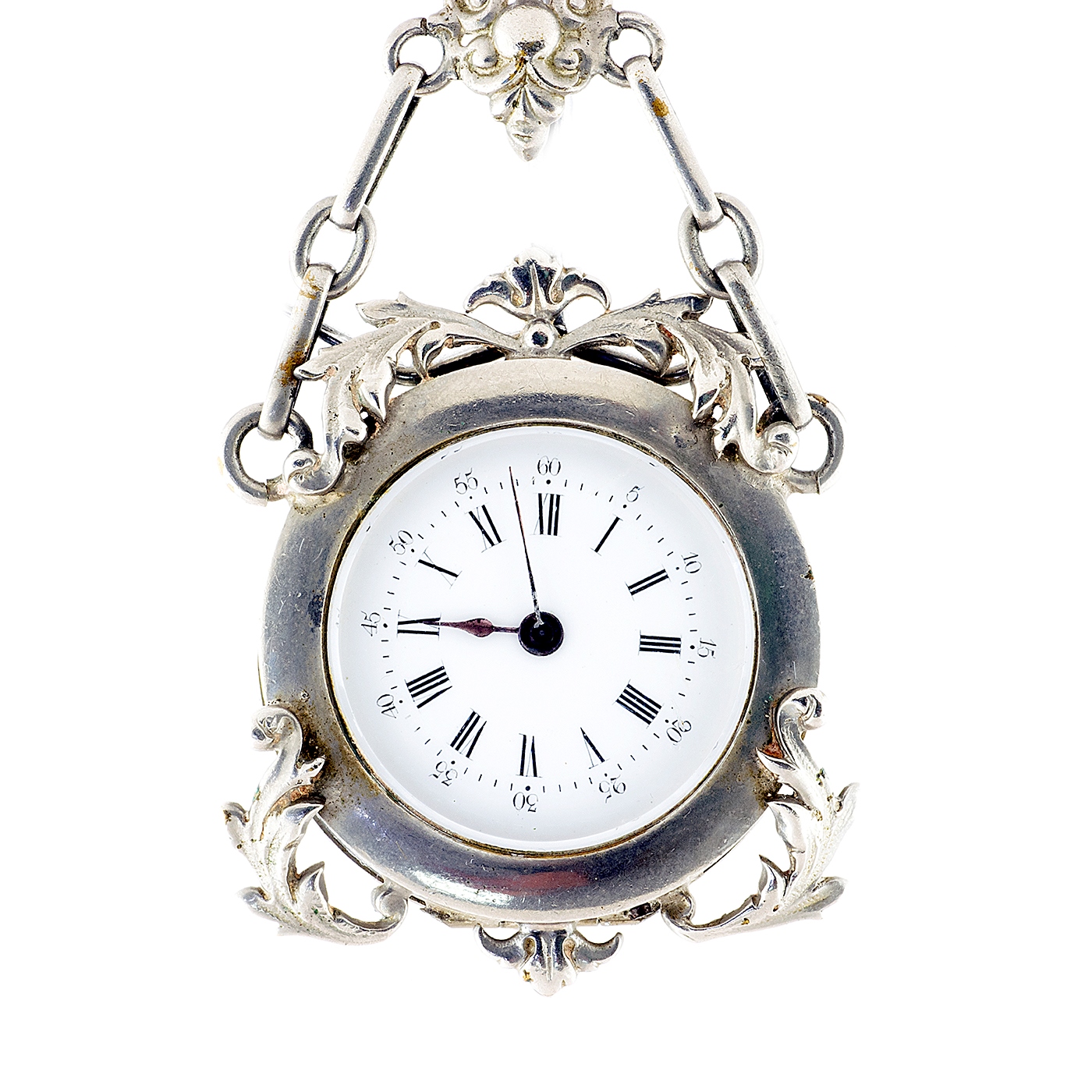 Reloj Suizo de Colgar, lepine, con Chatelaine. Ca. 1900. Reloj Suizo de Colgar, lepine, con Chatelaine. Ca. 1900.