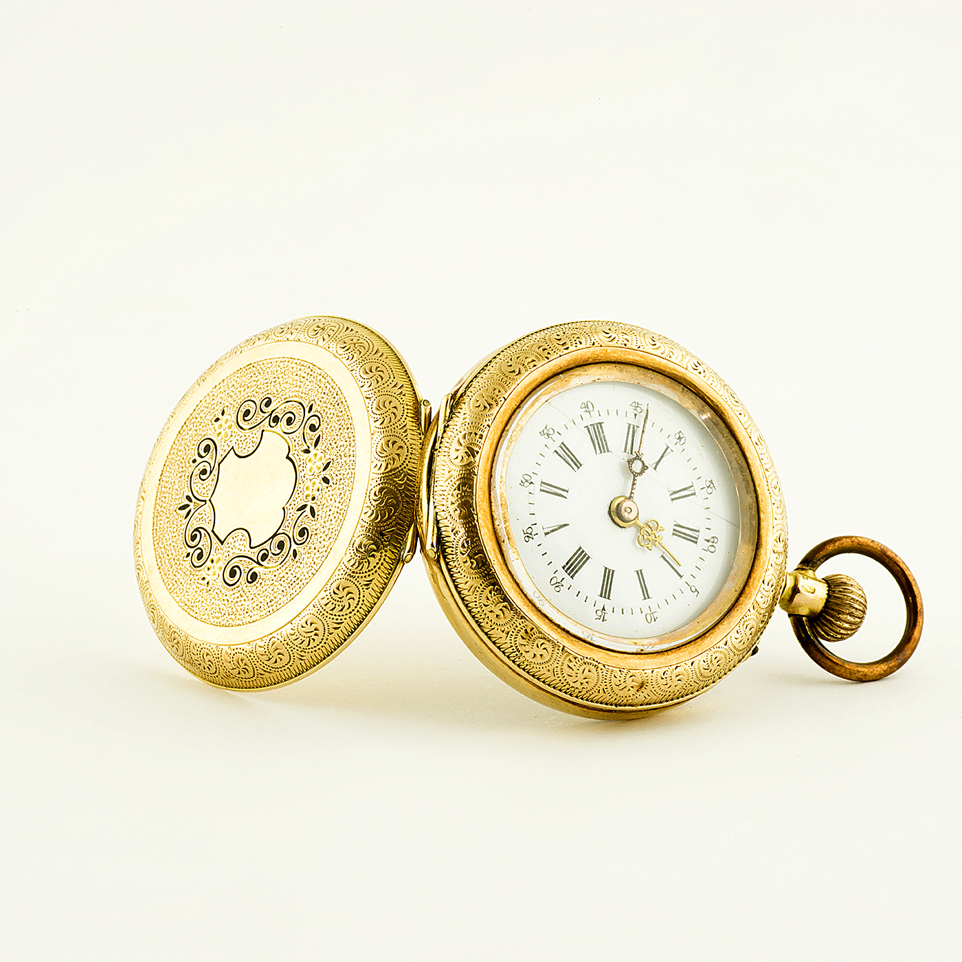 Reloj Suizo de Colgar, lepine y remontoir. Suiza, ca. 1900. Oro 14k. Reloj Suizo de Colgar, lepine y remontoir. Suiza, ca. 1900. Oro 14k.