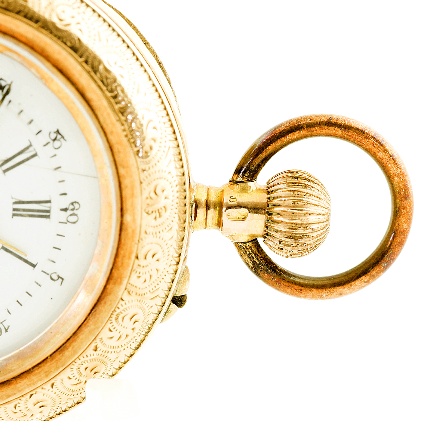 Reloj Suizo de Colgar, lepine y remontoir. Suiza, ca. 1900. Oro 14k. Reloj Suizo de Colgar, lepine y remontoir. Suiza, ca. 1900. Oro 14k.