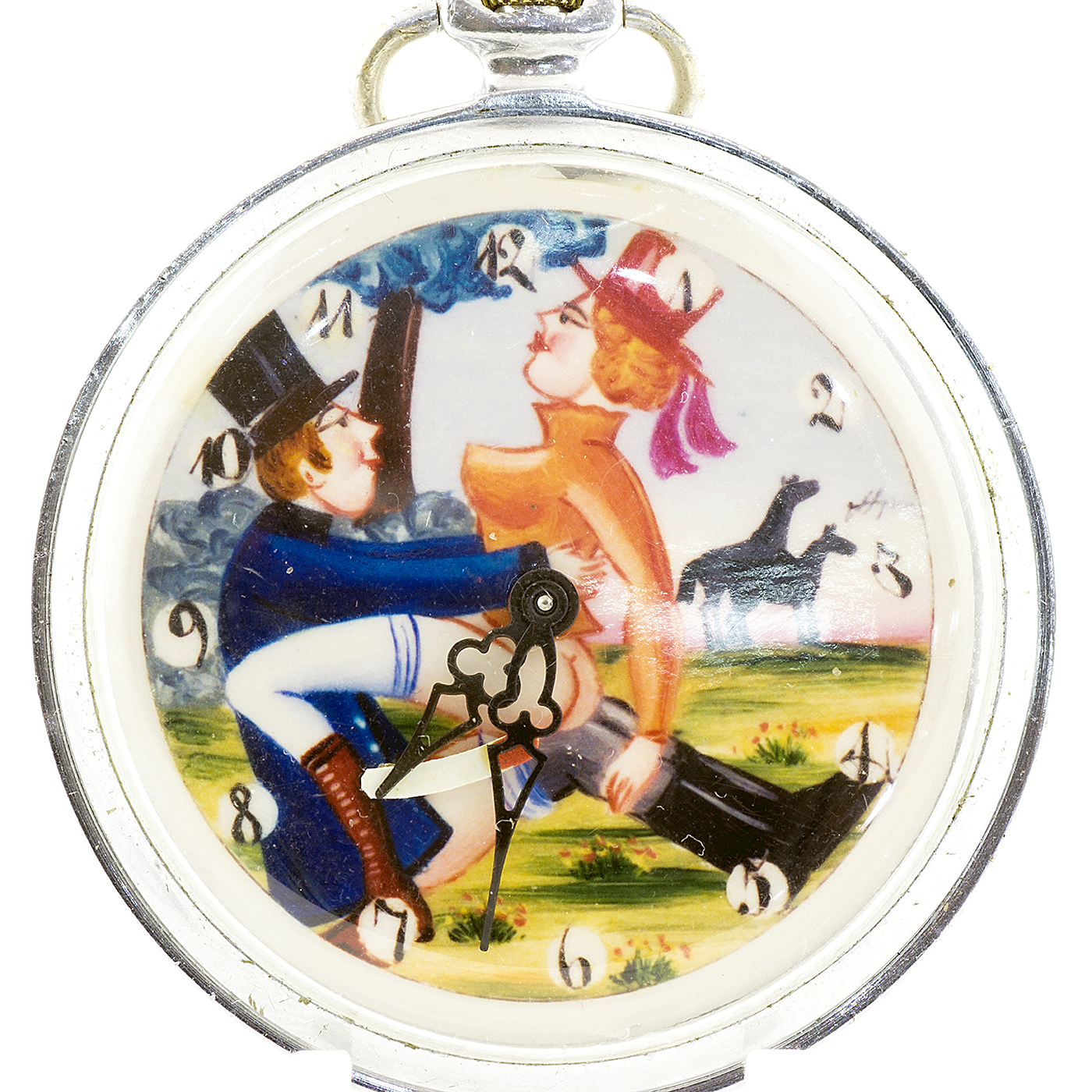 Reloj Suizo Erótico de Bolsillo, lepine y remontoir - AUTOMATÓN. Circa 1900 Reloj Suizo Erótico de Bolsillo, lepine y remontoir - AUTOMATÓN. Circa 1900
