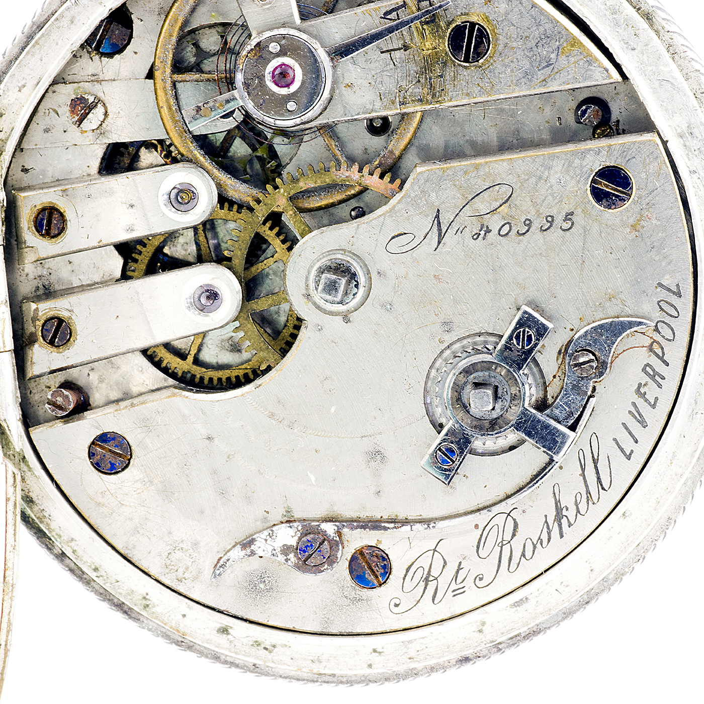 RT. ROSKELL (Liverpol). Reloj de Bolsillo para caballero, saboneta. England, ca. 1880. RT. ROSKELL (Liverpol). Reloj de Bolsillo para caballero, saboneta. England, ca. 1880.