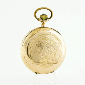 SYSTEME GLASHÜTTE (Alemania). Reloj de bolsillo para caballero, saboneta y remontoir. Ca. 1880. Oro 14k.