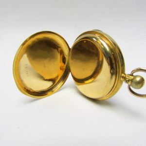 T.R. Russell (Liverpol). Reloj de bolsillo saboneta. Circa, 1890. Oro 18k.
