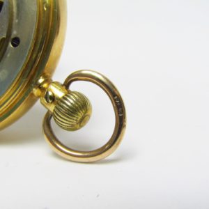 T.R. Russell (Liverpol). Reloj de bolsillo saboneta. Circa, 1890. Oro 18k.