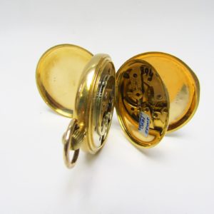 T.R. Russell (Liverpol). Reloj de bolsillo saboneta. Circa, 1890. Oro 18k.