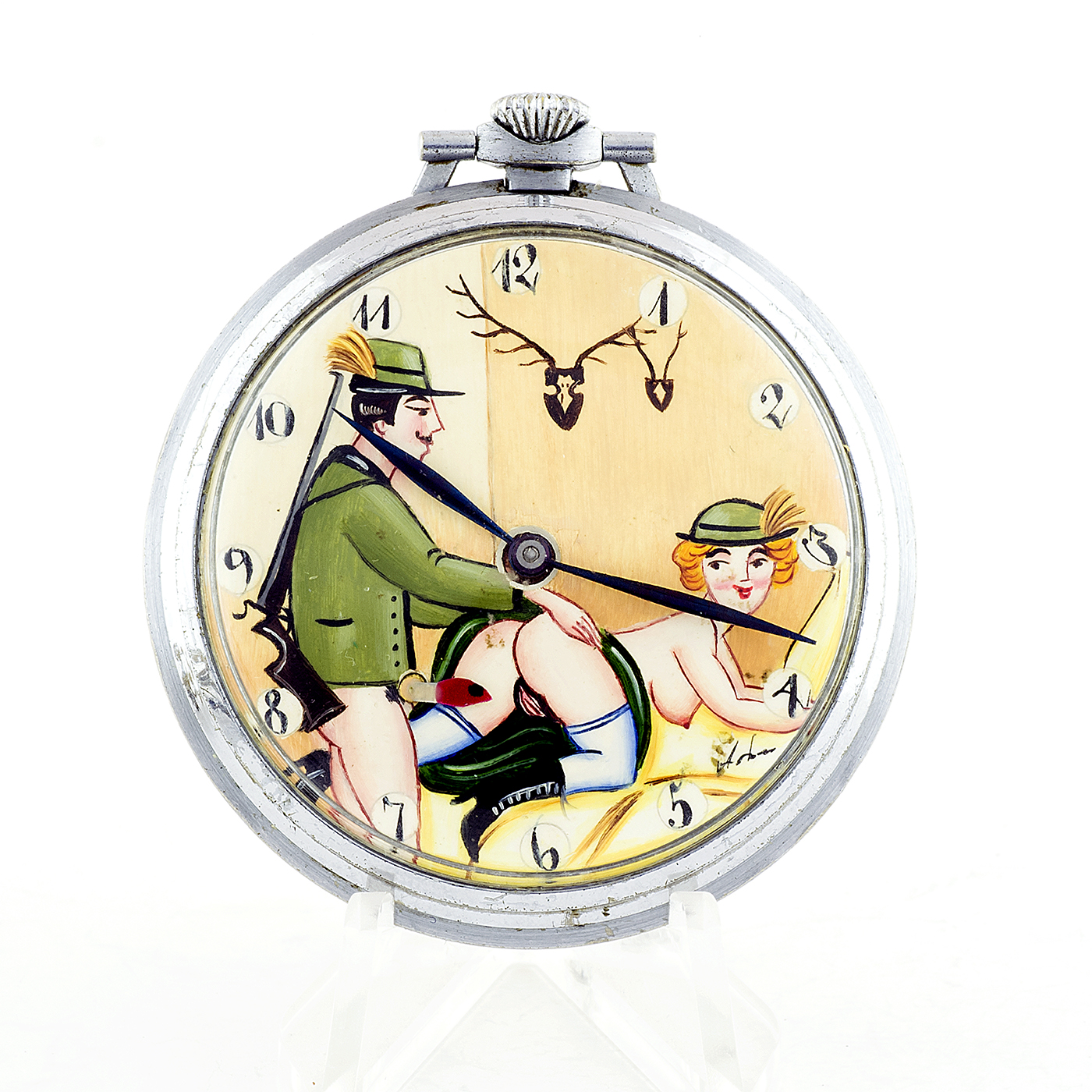 Tissot - Reloj Suizo Erótico de Bolsillo, lepine y remontoir - AUTOMATÓN. Circa 1900 Tissot - Reloj Suizo Erótico de Bolsillo, lepine y remontoir - AUTOMATÓN. Circa 1900