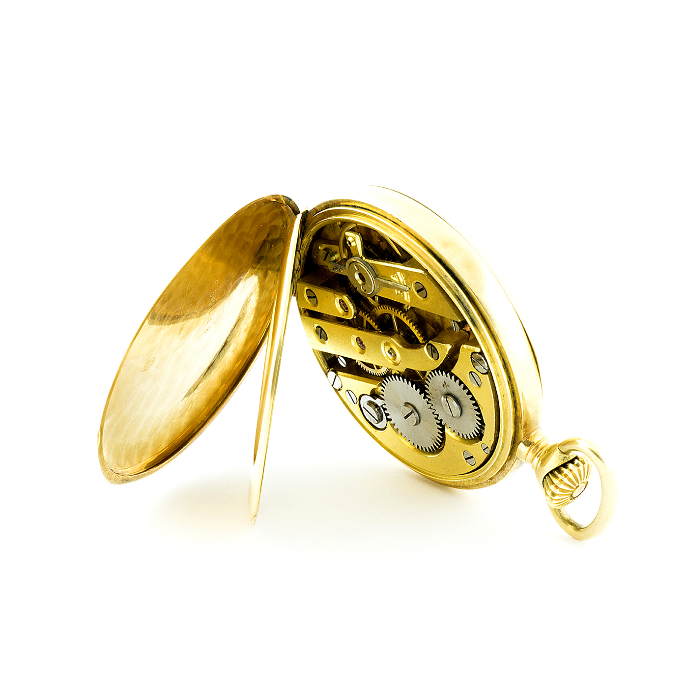 TRIB BESANÇON. Reloj de Bolsillo Oro 18k, para caballero, lepine y remontoir. Oro 18k. Francia, ca. 1920. TRIB BESANÇON. Reloj de Bolsillo Oro 18k, para caballero, lepine y remontoir. Oro 18k. Francia, ca. 1920.