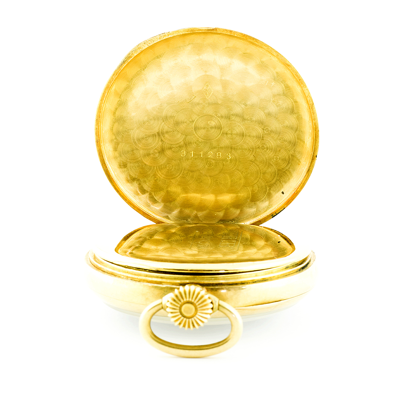 TRIB BESANÇON. Reloj de Bolsillo Oro 18k, para caballero, lepine y remontoir. Oro 18k. Francia, ca. 1920. TRIB BESANÇON. Reloj de Bolsillo Oro 18k, para caballero, lepine y remontoir. Oro 18k. Francia, ca. 1920.