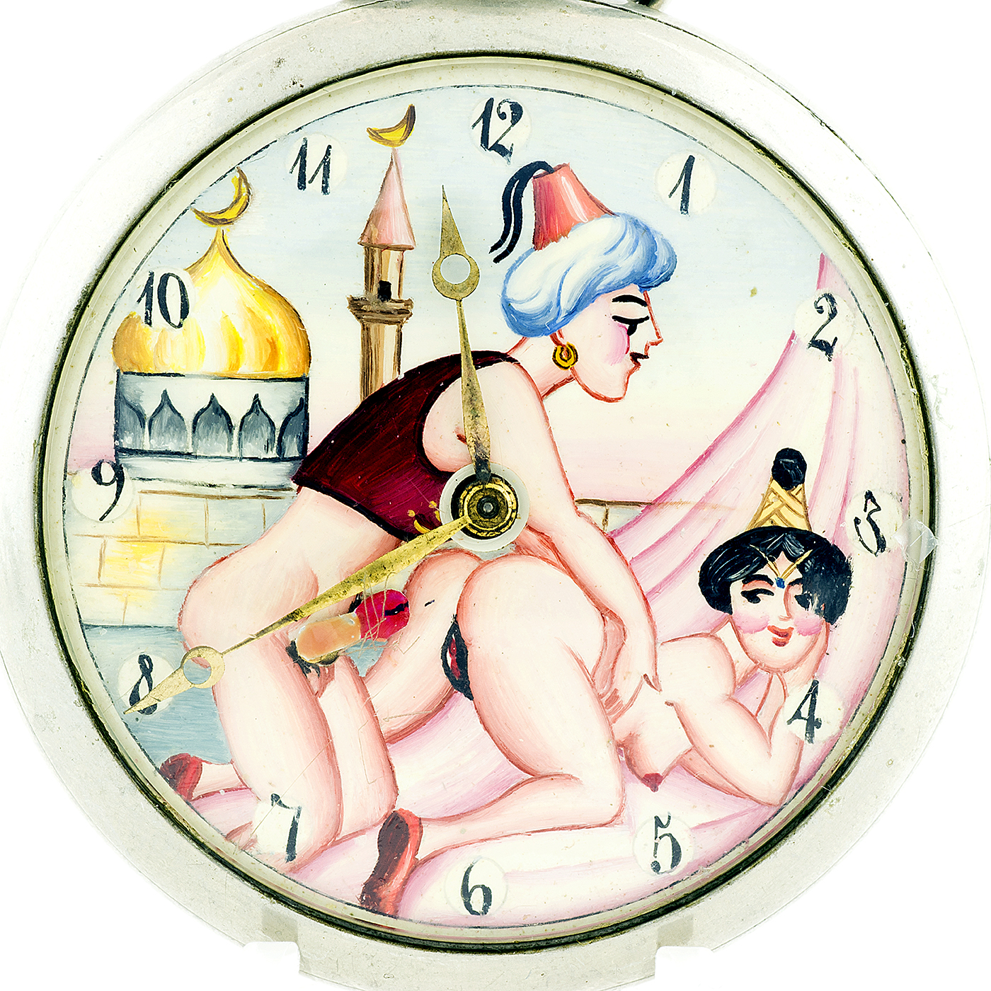 ZENITH. Reloj Erótico de Bolsillo, lepine y remontoir. Automatón. Ca. 1920 ZENITH. Reloj Erótico de Bolsillo, lepine y remontoir. Automatón. Ca. 1920