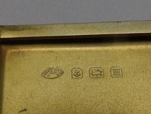 A. Bros LTD. - juego de maquillaje en plata y esmalte Art Deco - Birmingham Inglaterra - 1931/1932