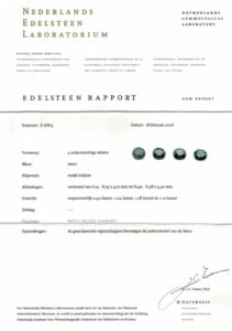 Lote de cuatro Diamantes Naturales talla Brillante de 4,16 ct. Color: Negro. NO TRATADO. Certificado NEL.