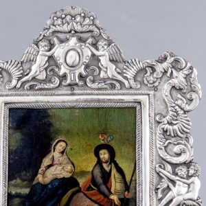 Óleo pintado sobre placa de cobre. Escuela Sudamericana. Siglo XIX.