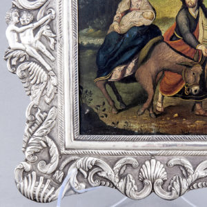 Óleo pintado sobre placa de cobre. Escuela Sudamericana. Siglo XIX.