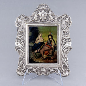 Óleo pintado sobre placa de cobre. Escuela Sudamericana. Siglo XIX.