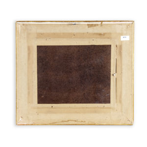 A. JEUTE. Óleo sobre tablet. "Omnium Sanctorum".