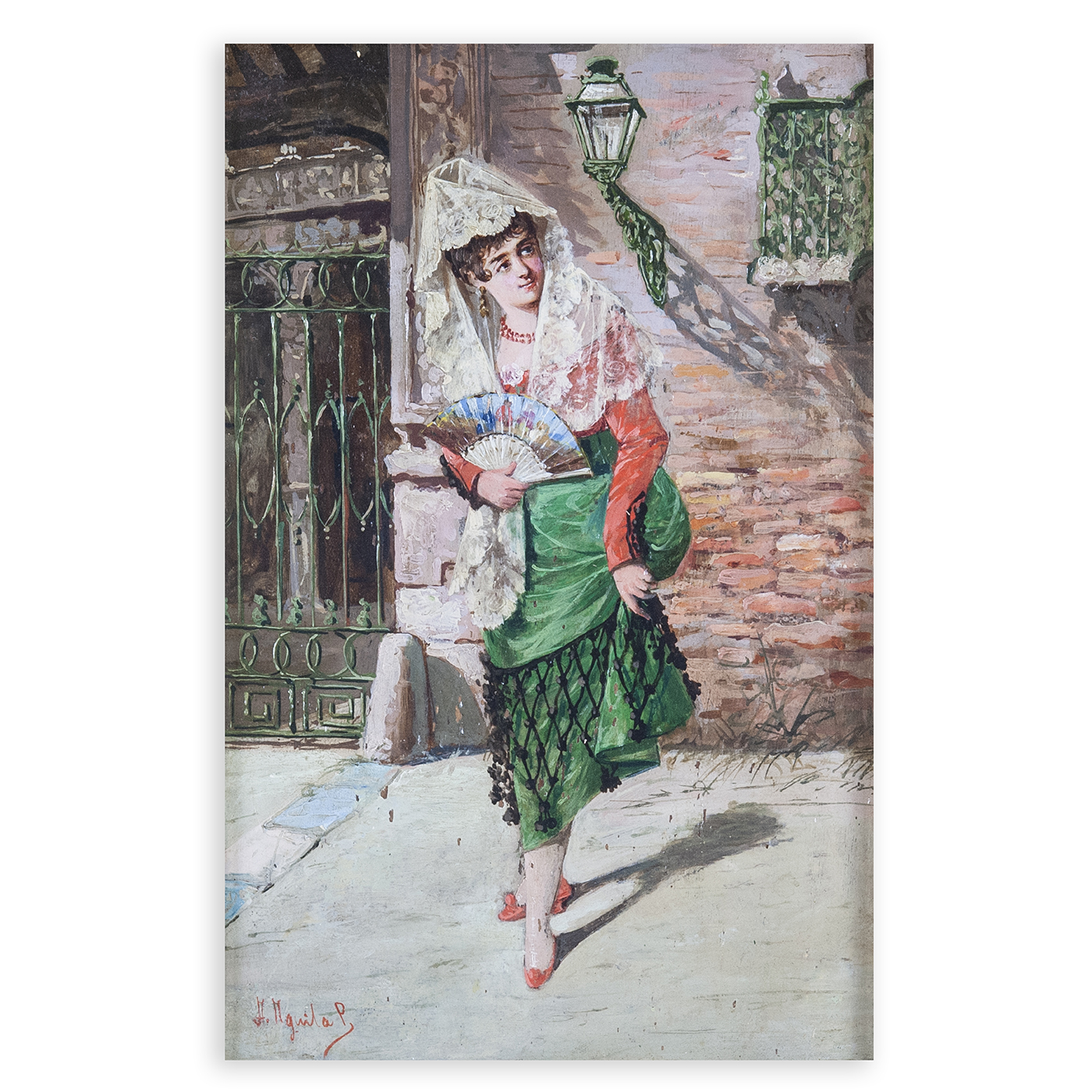 Adolfo del Águila y Pimentel. Óleo sobre tabla. Adolfo del Águila y Pimentel. Óleo sobre tabla.