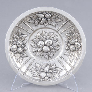 Centro de Mesa circular en Plata. España, Siglo XX.